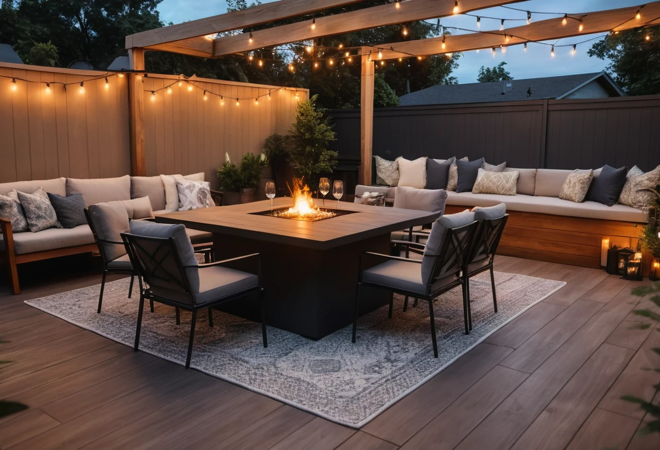 Outdoor Dining Tables With Fire Pit: Cozy Stylish Upgrade