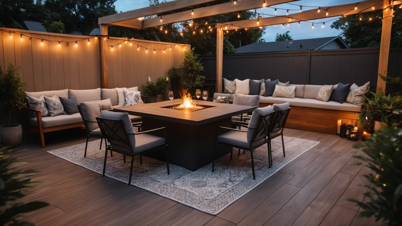 Outdoor Dining Tables With Fire Pit: Cozy Stylish Upgrade
