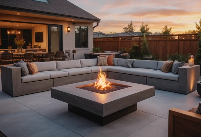 Concrete Fire Pit Tables: Stylish Outdoor Upgrade