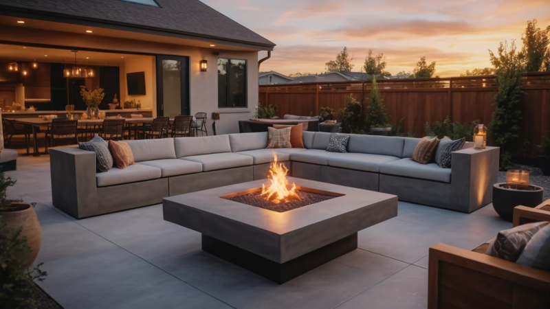Concrete Fire Pit Tables: Stylish Outdoor Upgrade